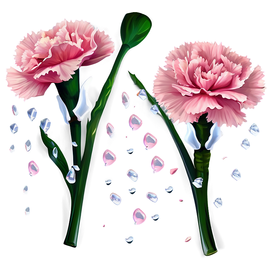 Sprinkled Carnation Petals Png Gvv25