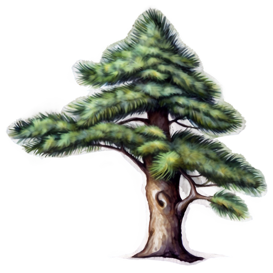 Spruce Tree Watercolor Art Png Ufq93