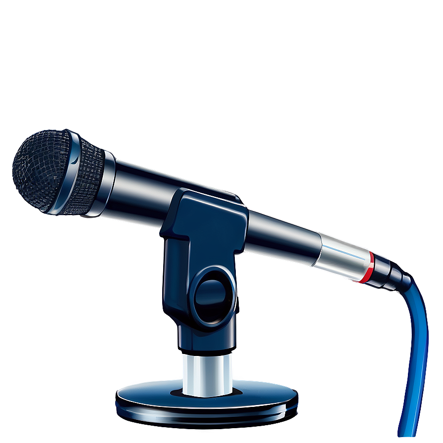 Square Base Microphone On Stand Png Klf