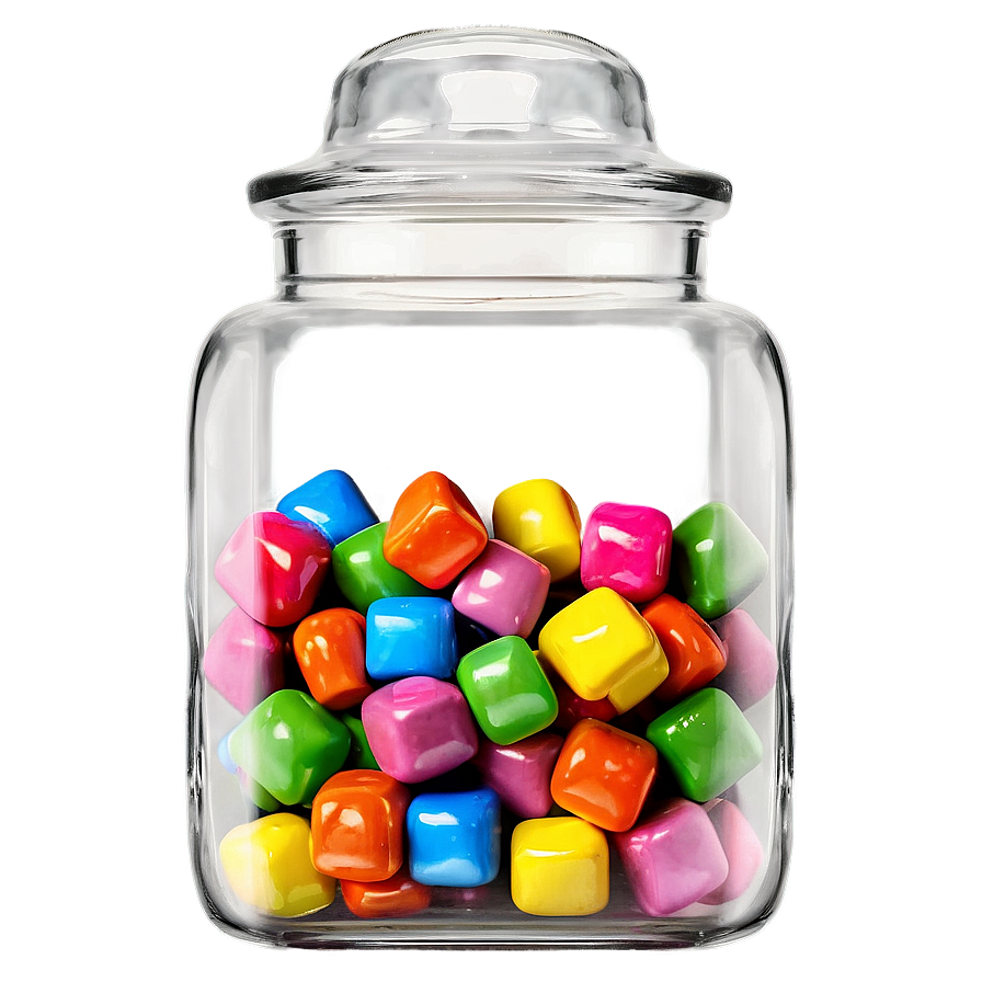 Square Candy Jar Png Frw