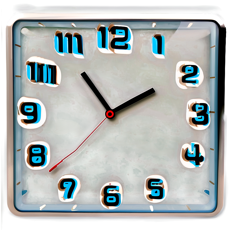 Square Clock Clipart Png 21