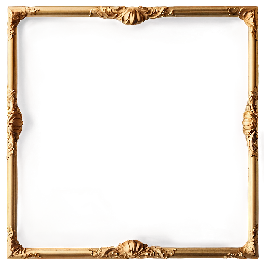 Square Golden Frame Png 05252024