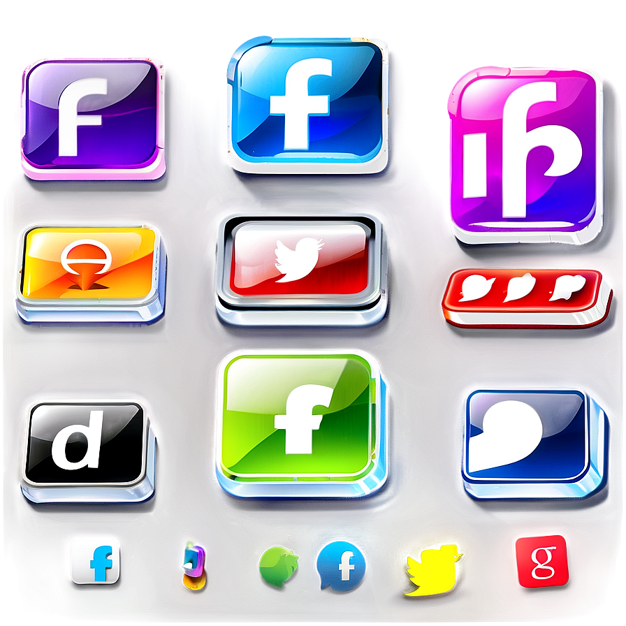 Square Social Media Icons Png Jww61