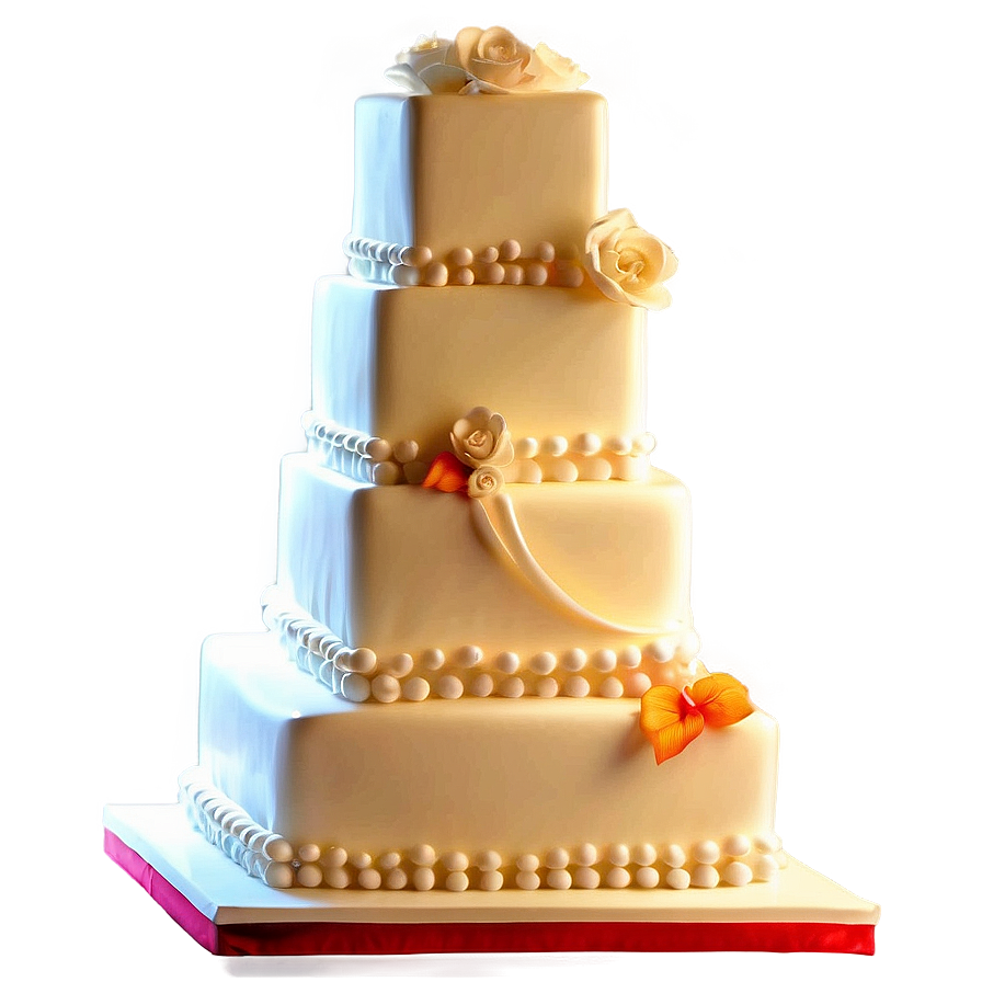 Square Wedding Cake Png 06122024