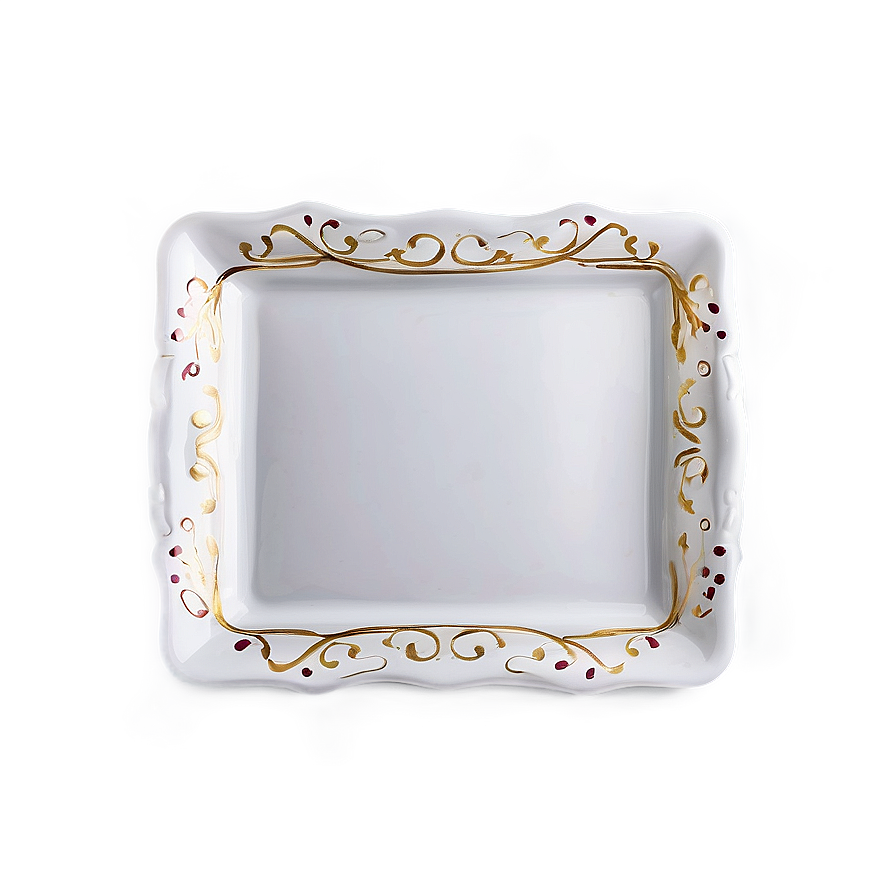 Square White Plate Png Udl45