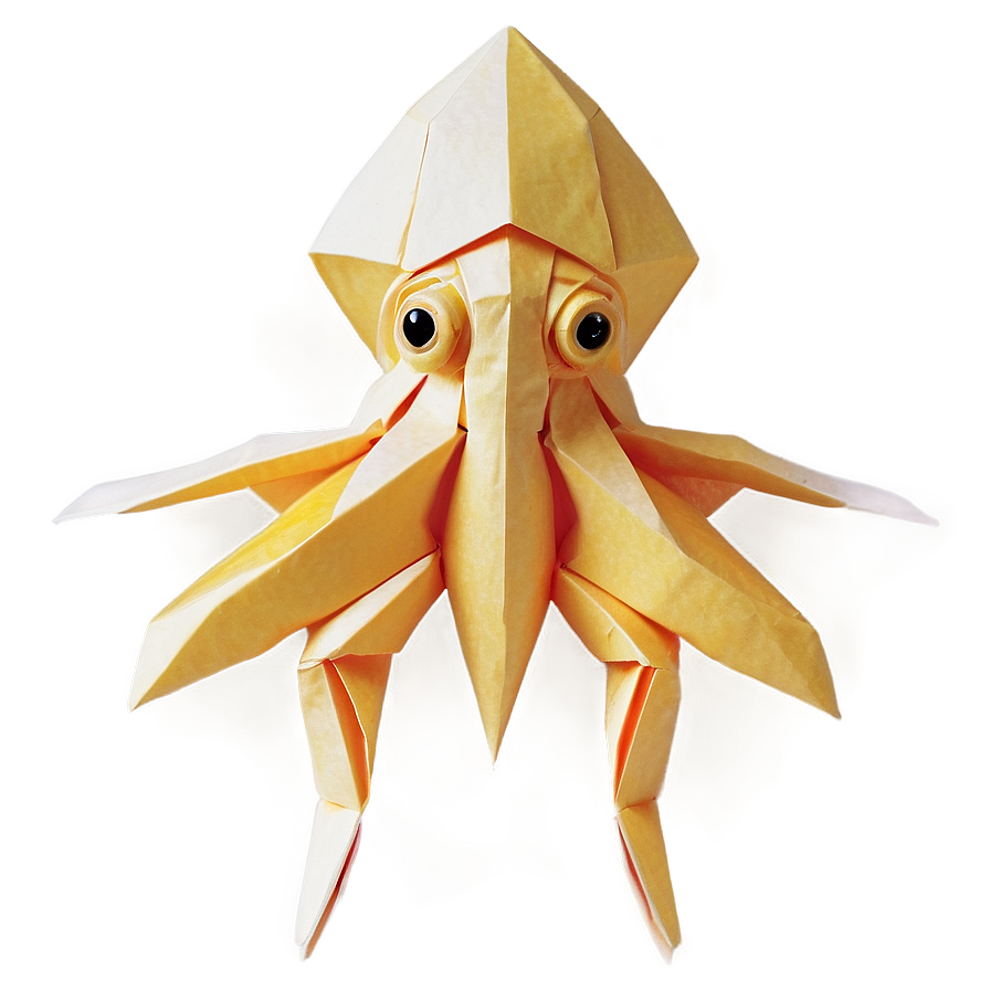 Squid Origami Design Png Yfa