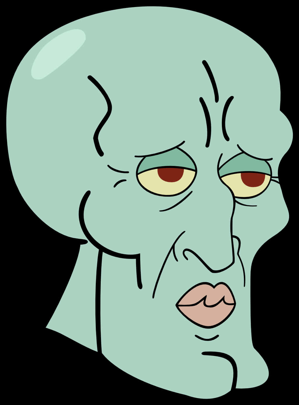 Squidward Expression Cartoon