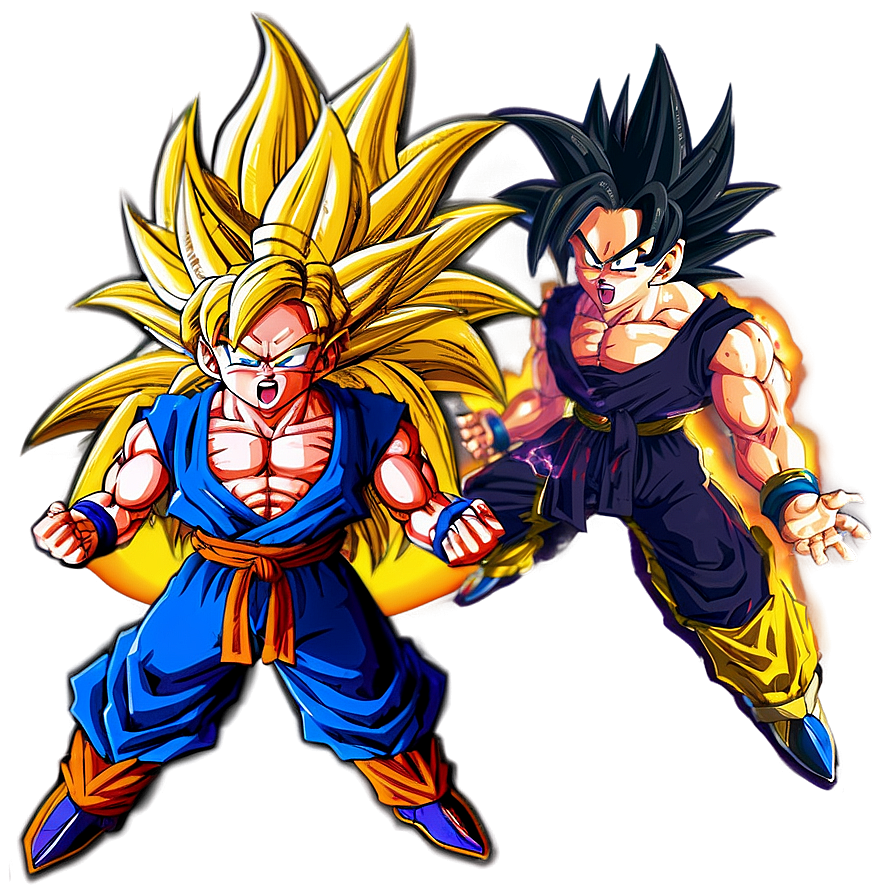 Ssj3 Goku Battle Stance Png Fxf