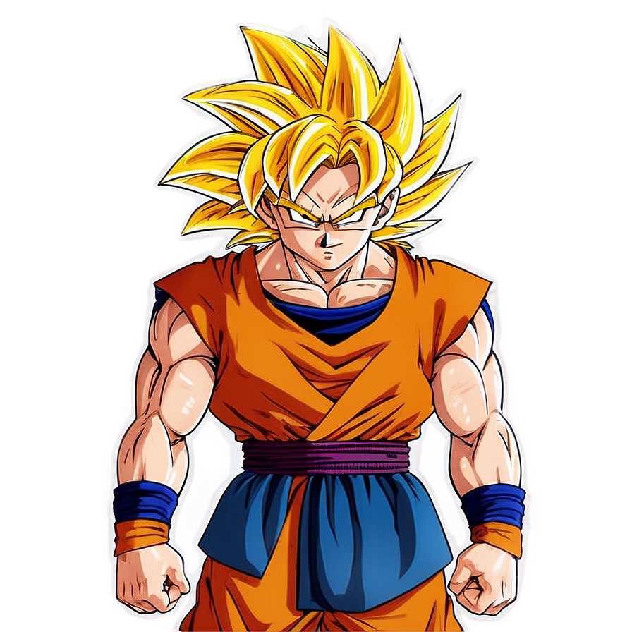 Ssj3 Goku Epic Pose Png Hfr27