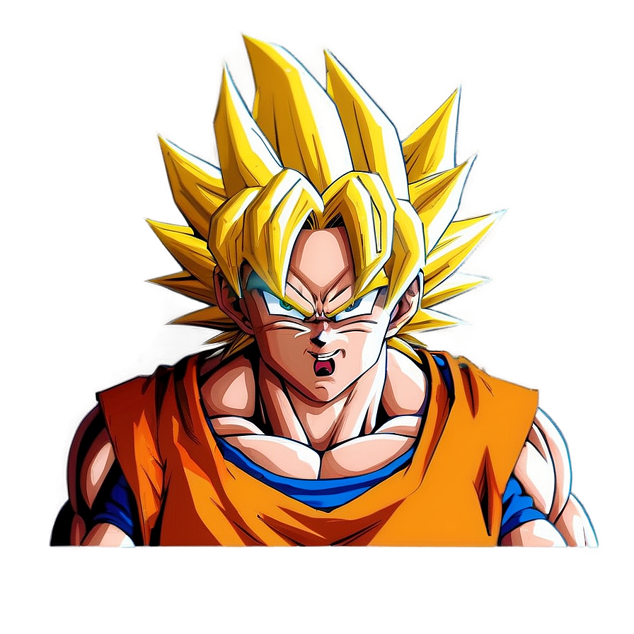 Ssj3 Goku's Intense Expression Png 98