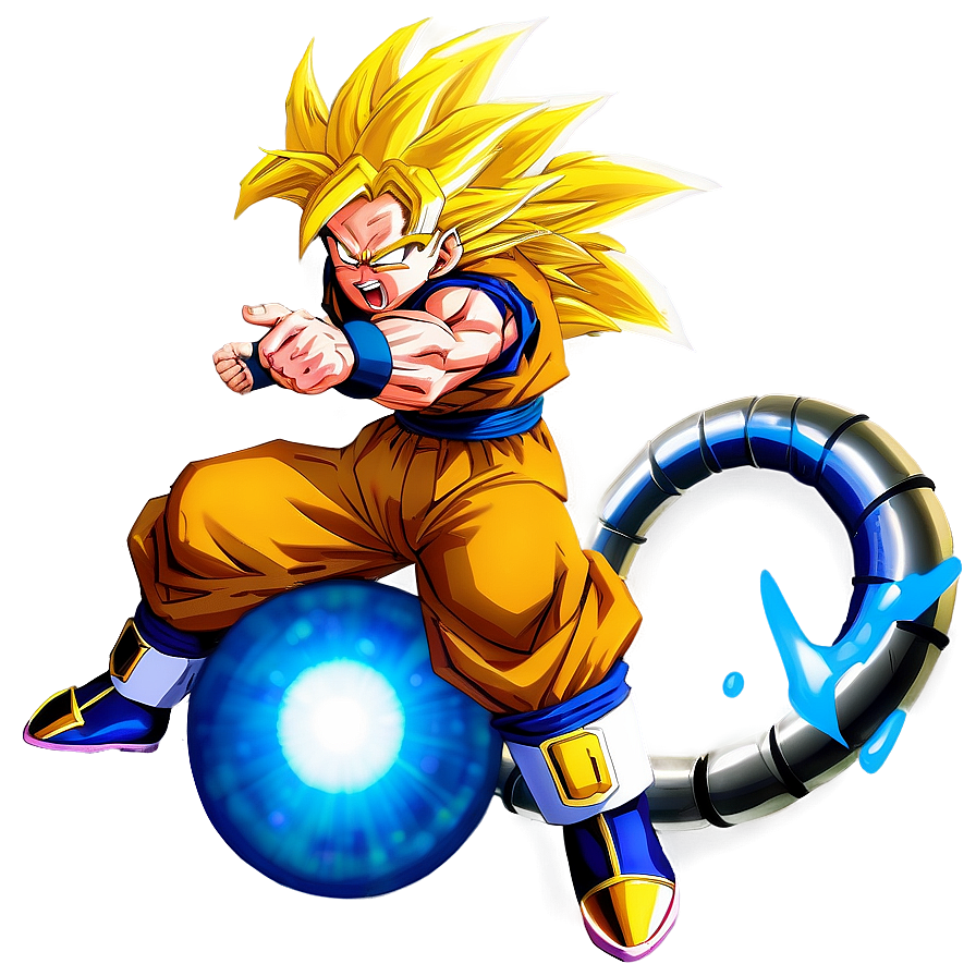 Ssj3 Goku With Dragon Balls Png Eqd73