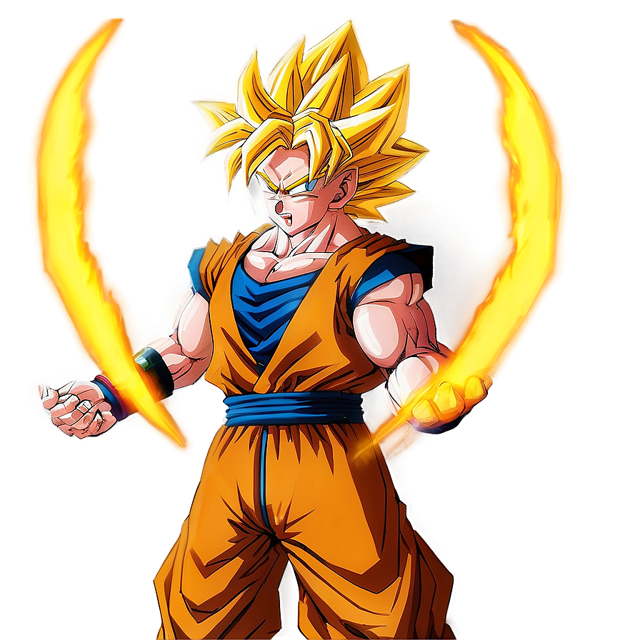 Ssj3 Goku With Lightning Aura Png Mio94