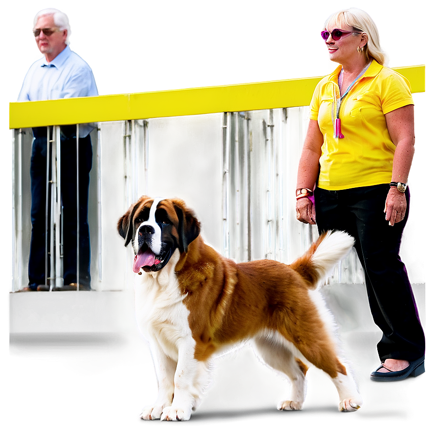 St Bernard At Dog Show Png 53