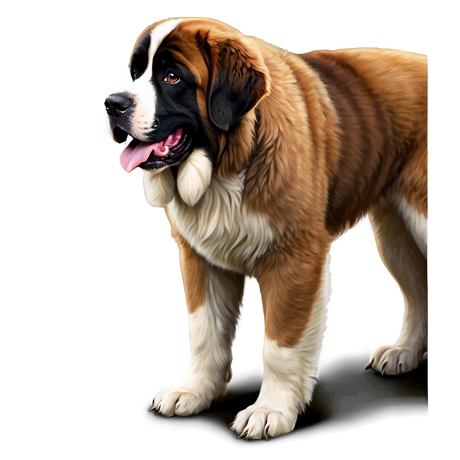 St Bernard Breed Illustration Png 06292024