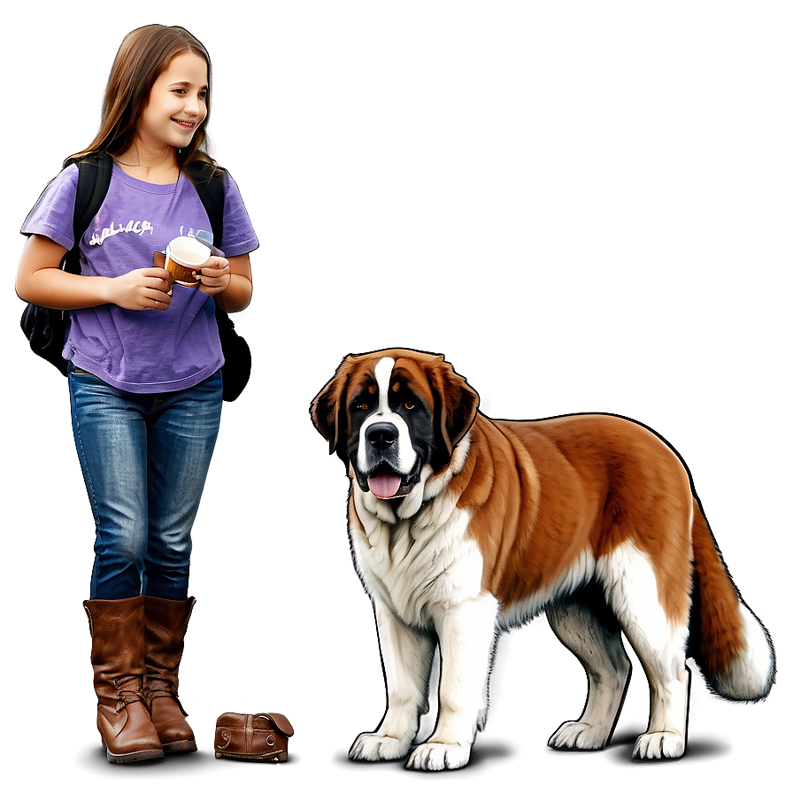 St Bernard Family Portrait Png 38