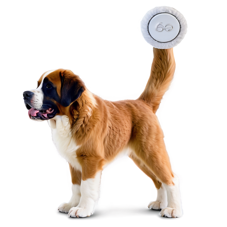 St Bernard With Santa Hat Png Mac20