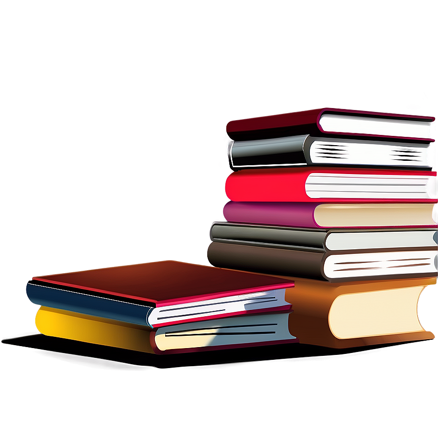 Stack Of Books Vector Png 84