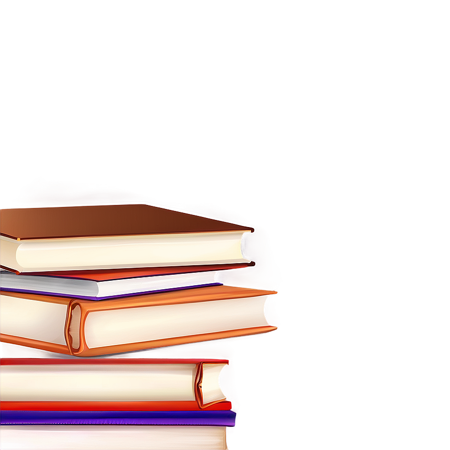 Stack Of Books Vector Png 95