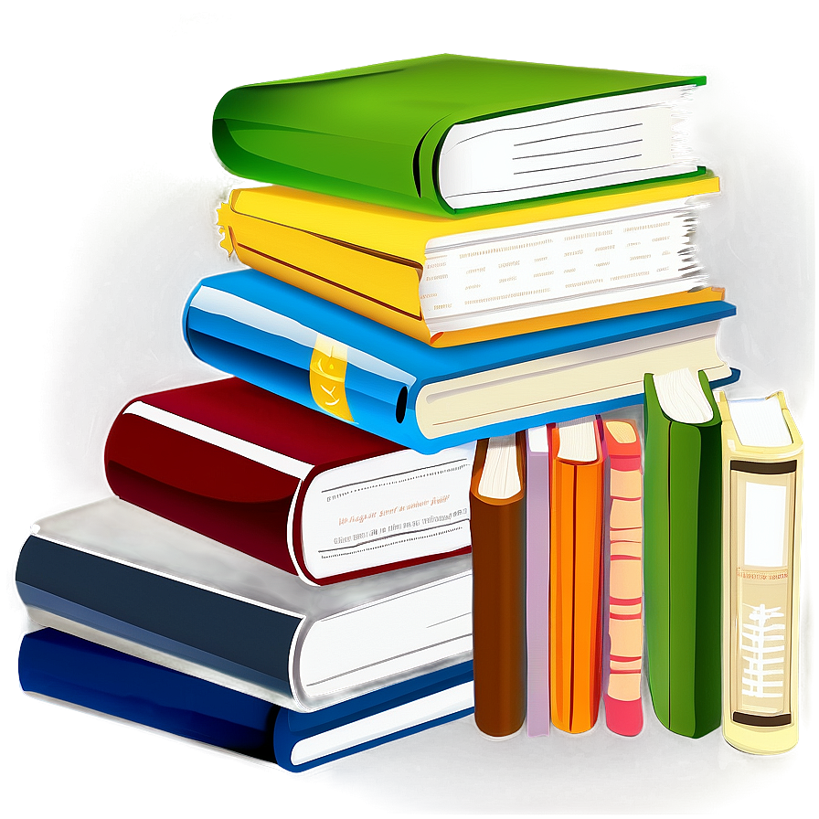 Stack Of Books Vector Png Xlp