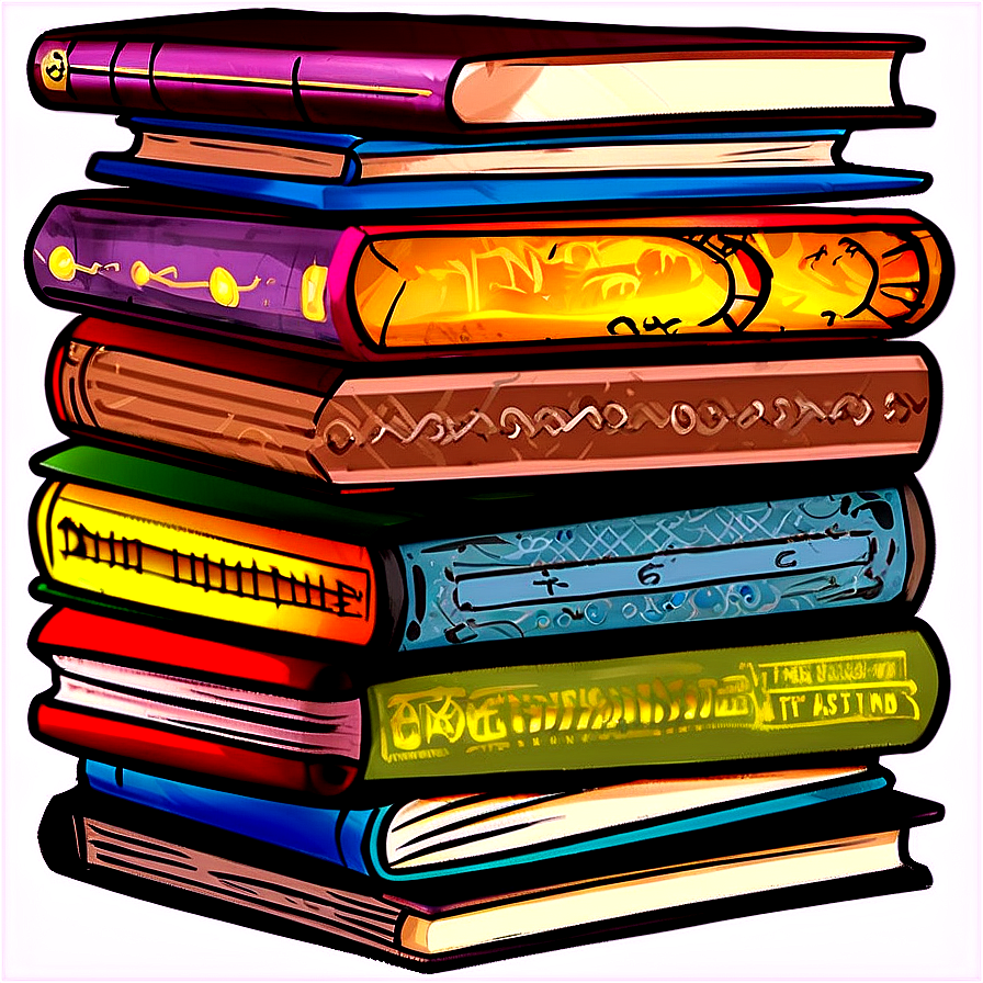 Stack Of Children's Books Png 05252024