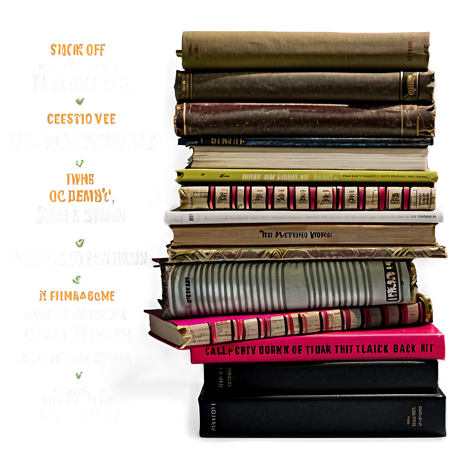 Stack Of Diy Books Png Ikp