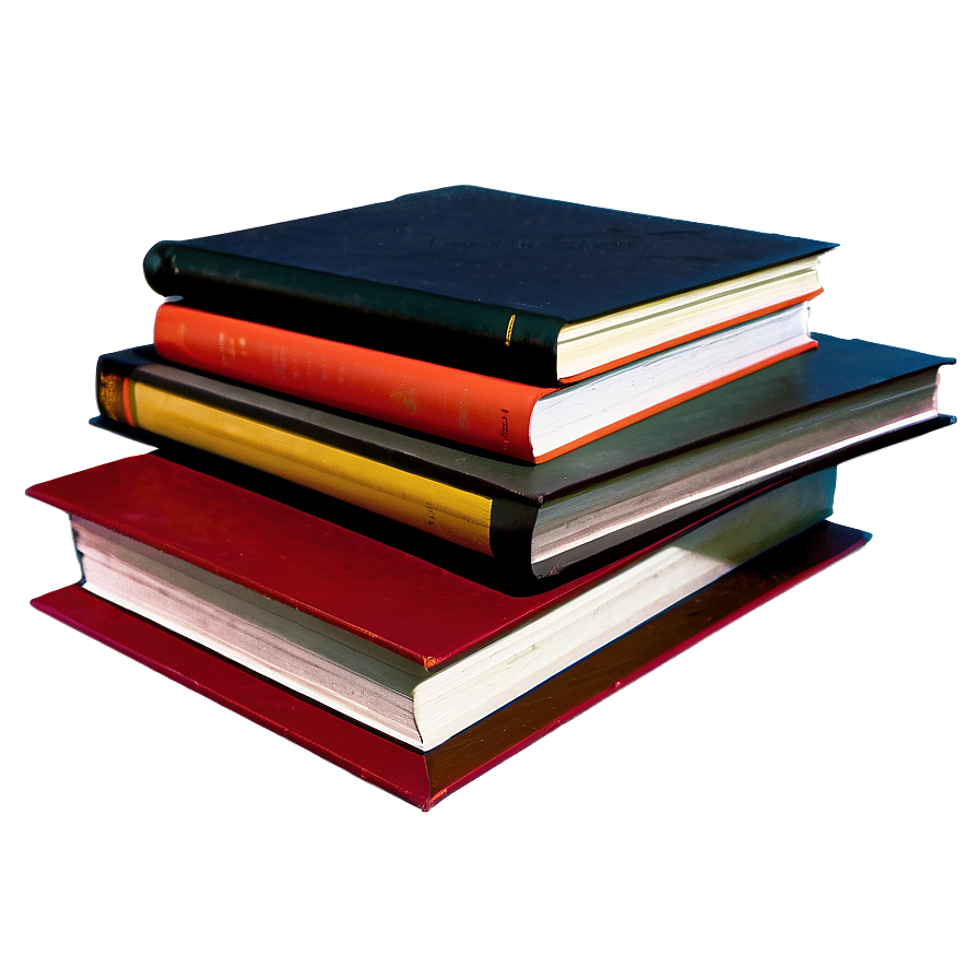 Stacked Art Books Png 06132024