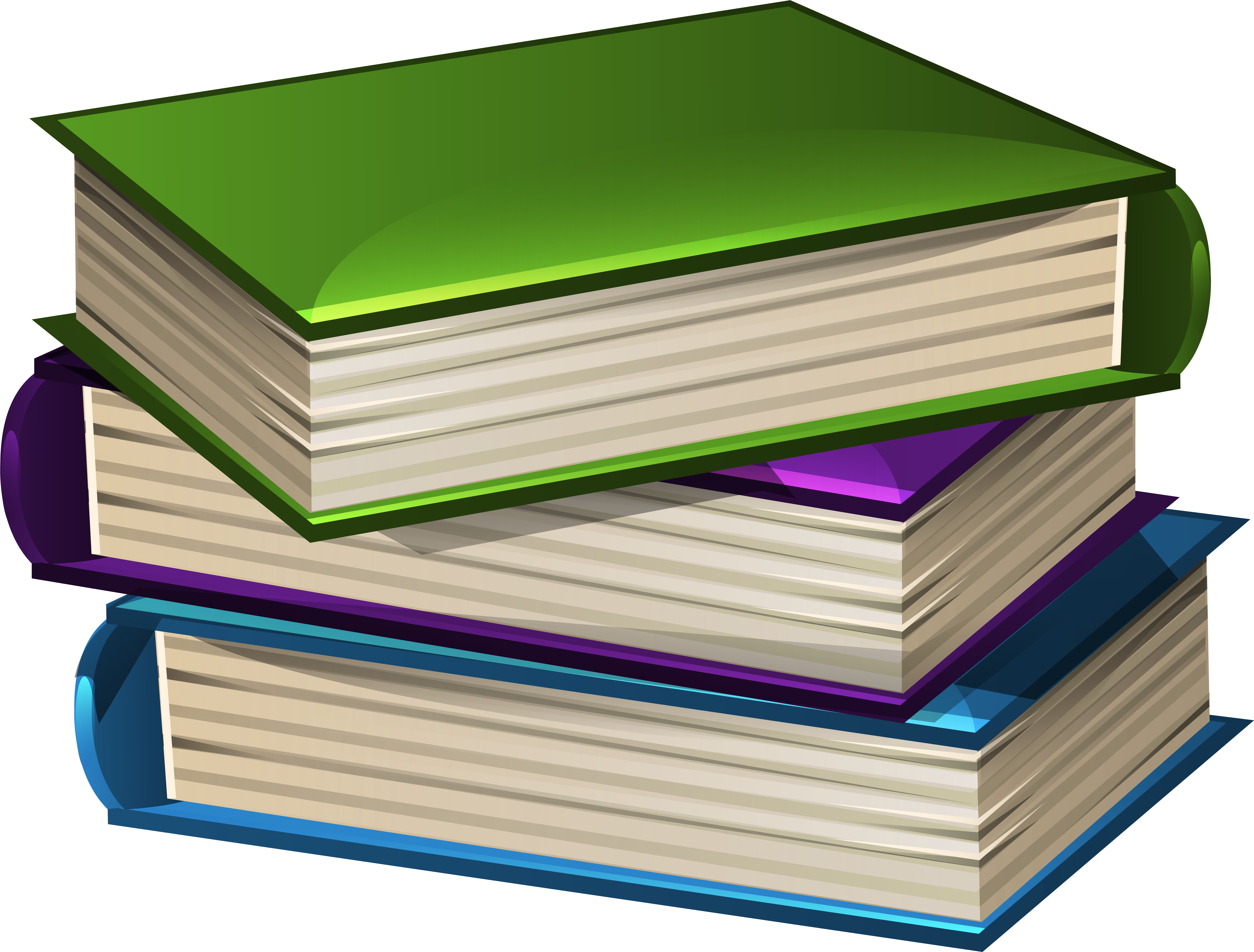 Stacked Books Clipart