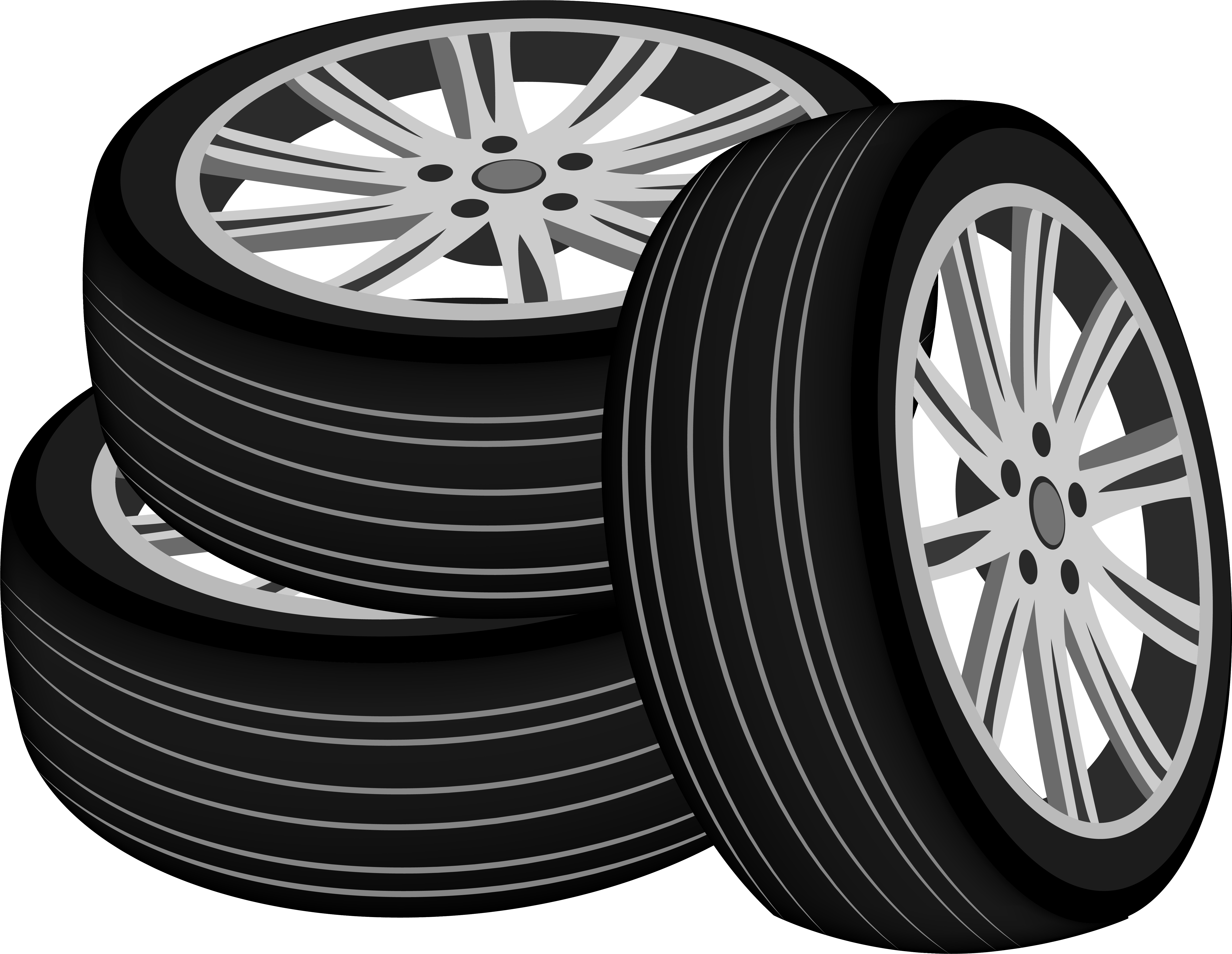 Stacked Car Tires Clipart