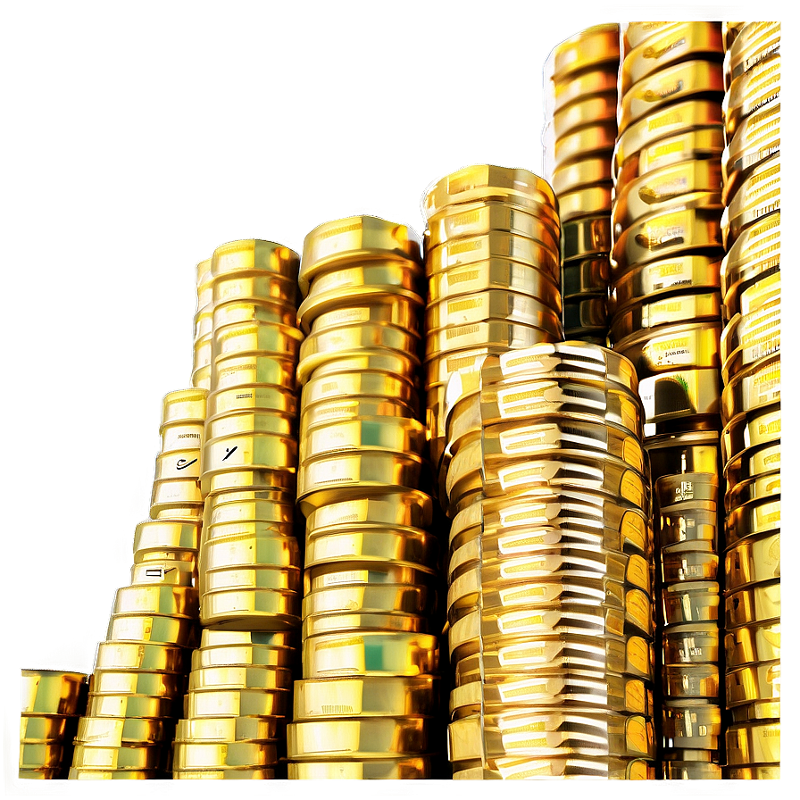 Stacked Gold Coins Png 45