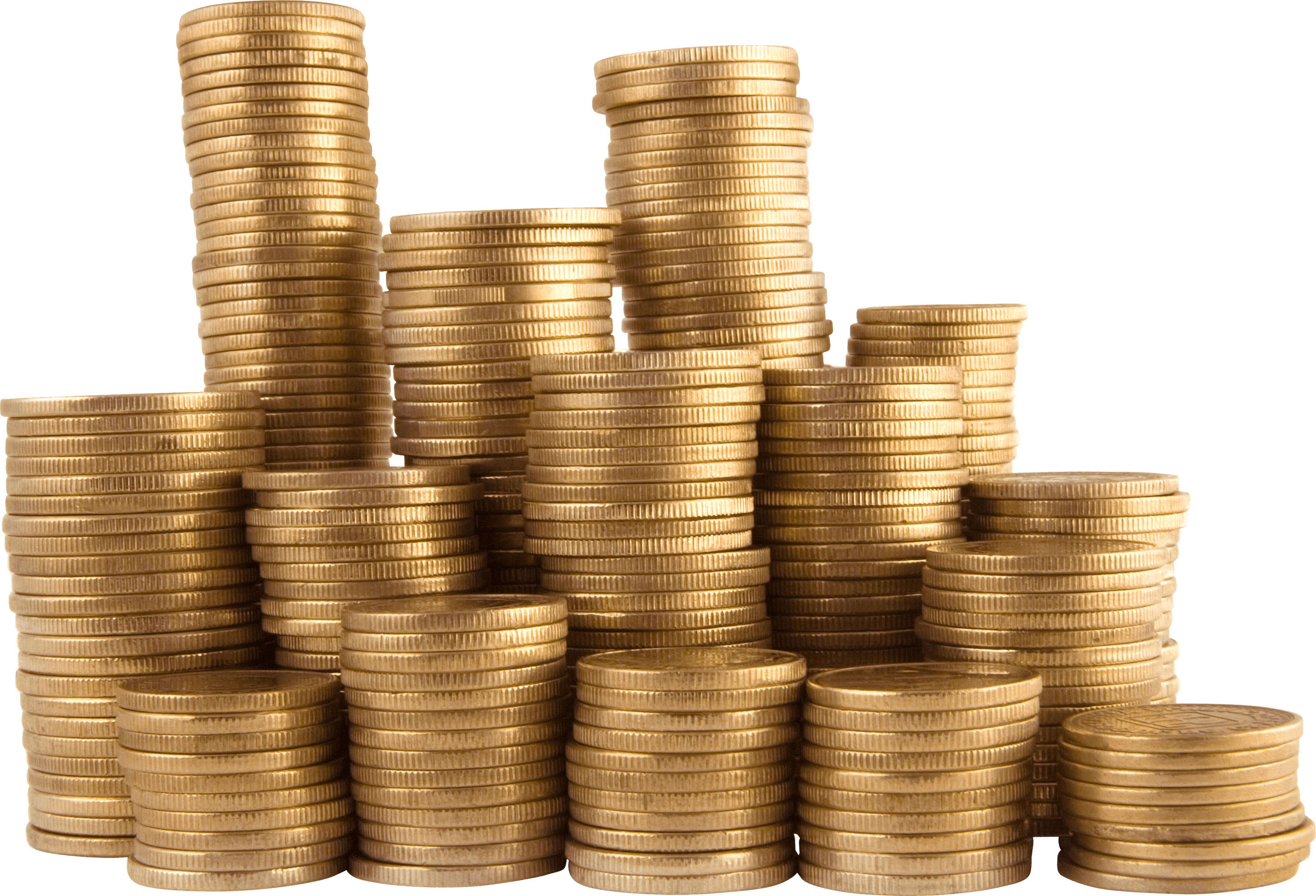 Stacked Gold Coins Treasure