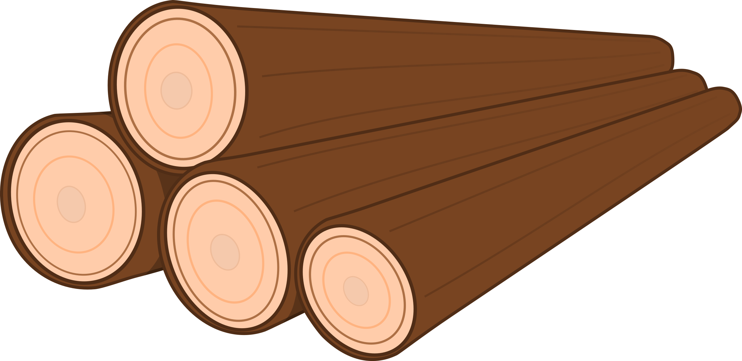 Stacked Logs Illustration