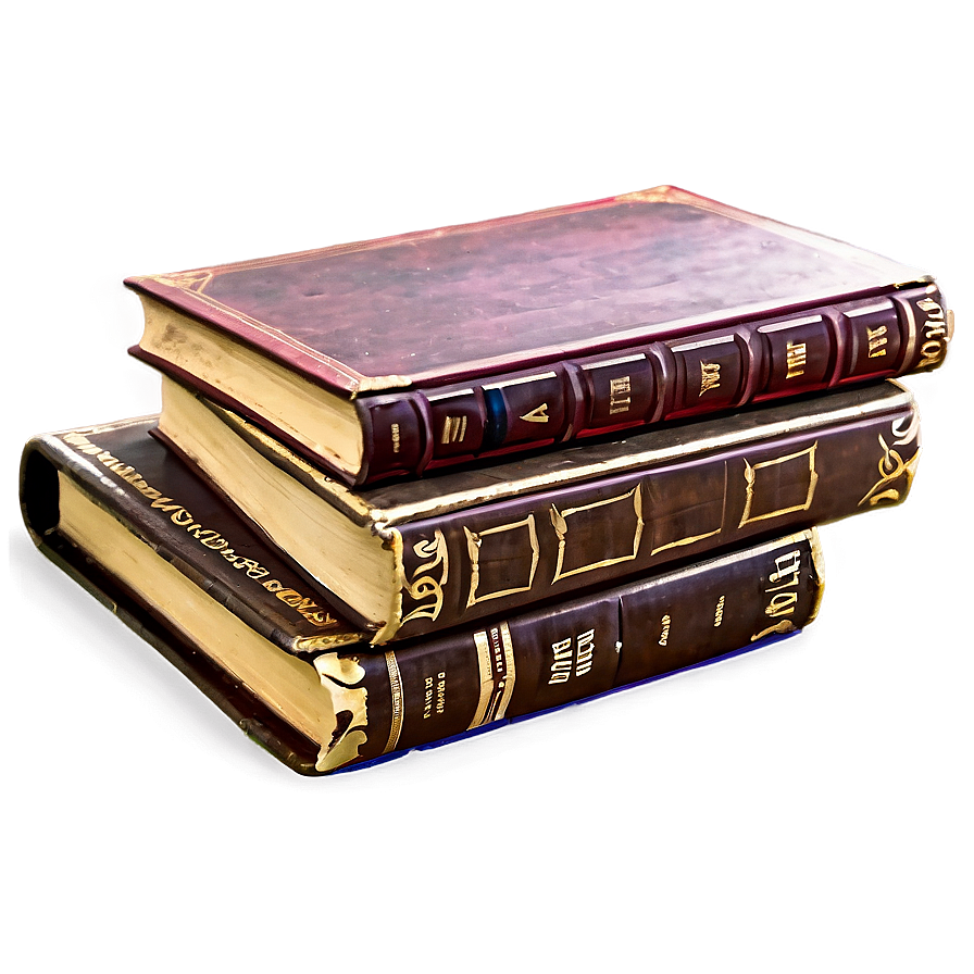 Stacked Old Books Png 18