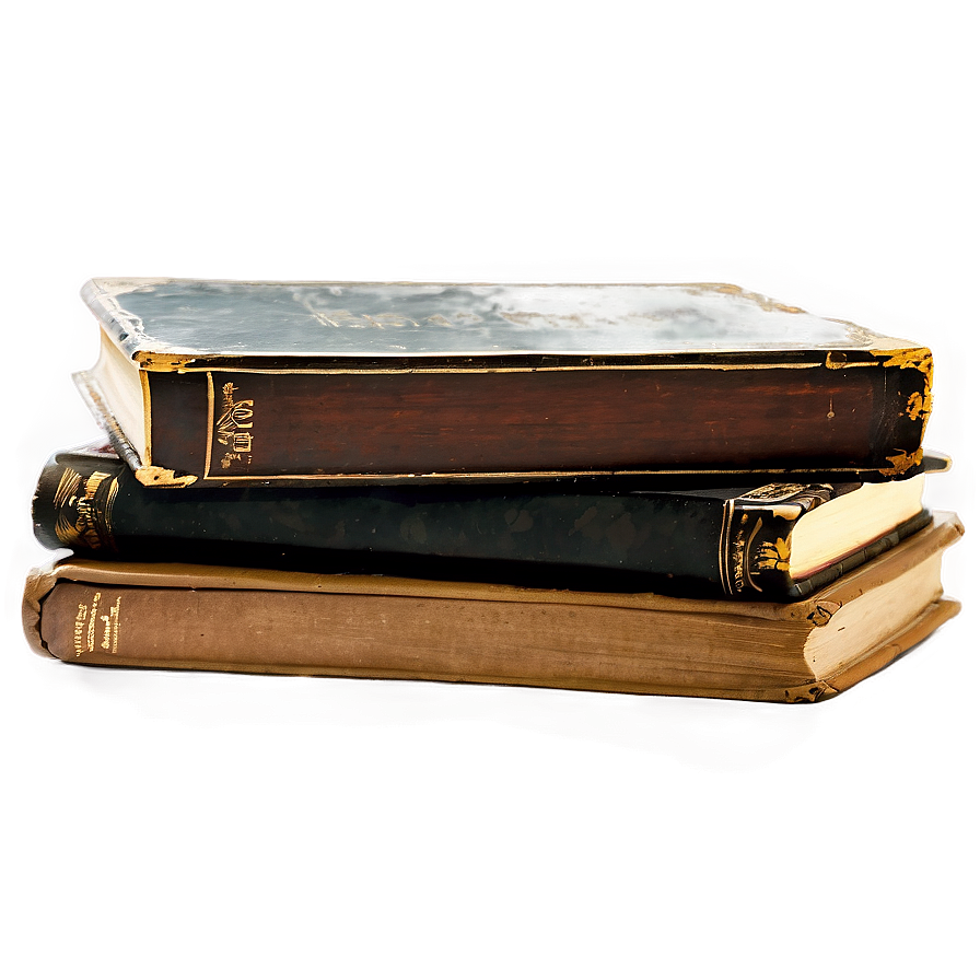 Stacked Old Books Png Rlg18