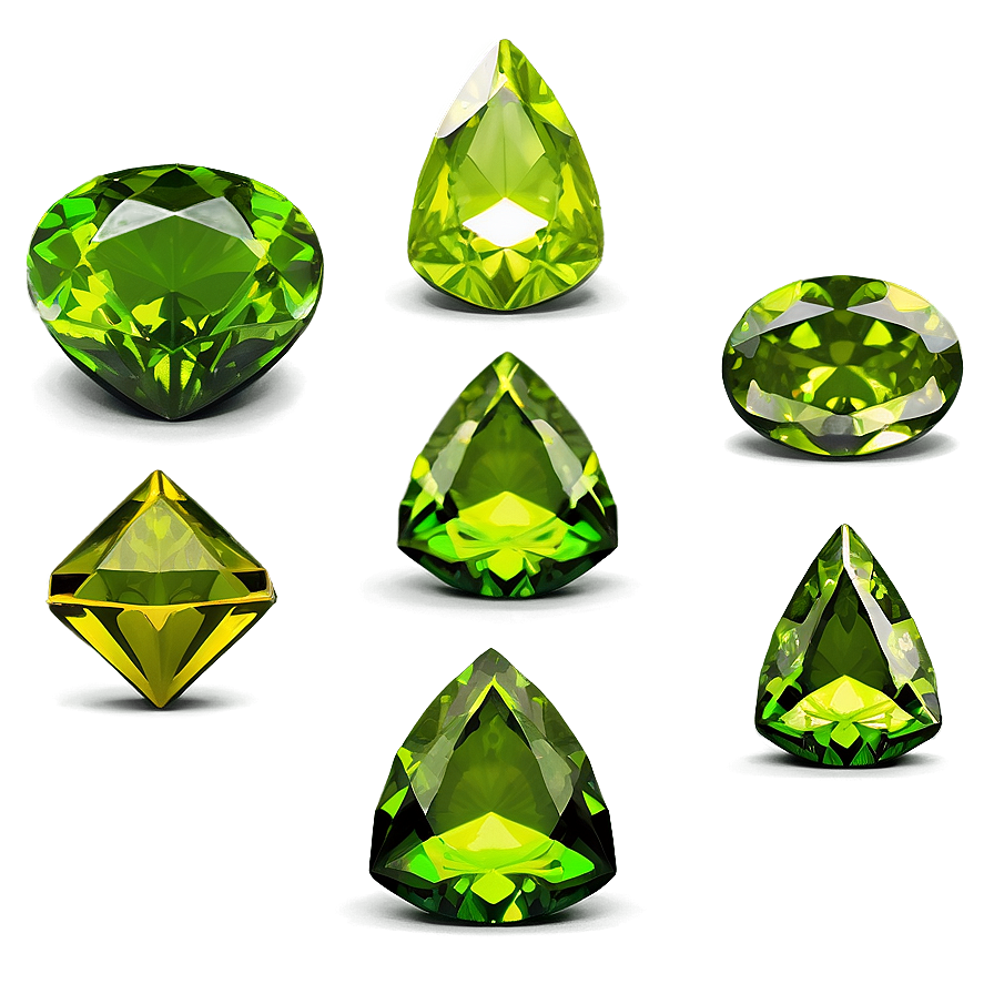 Stacked Peridot Stones Png 06242024