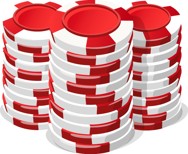 Stackof Redand White Poker Chips