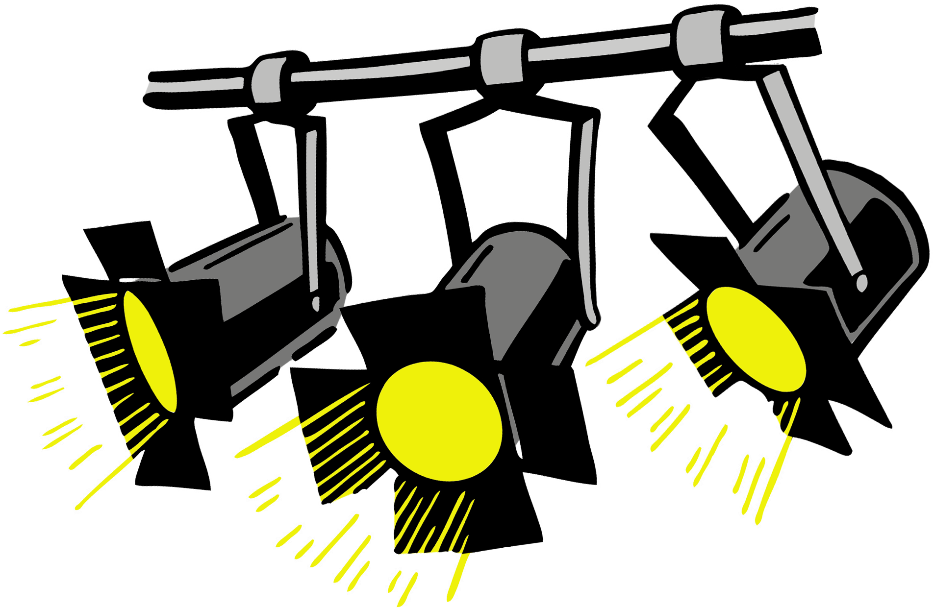 Stage Lighting Equipment Illustration