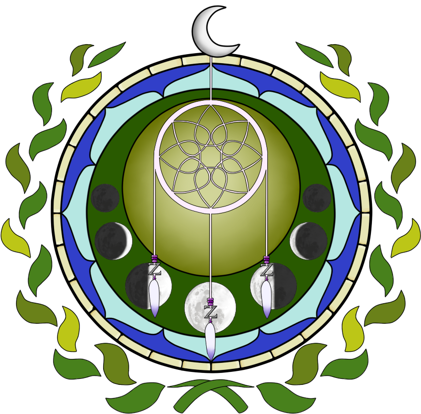 Stained Glass_ Crescent Moon And Seed Of Life.png