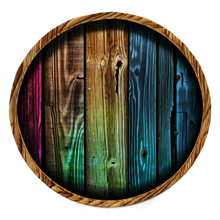 Stained Wood Circle Decor Png Men