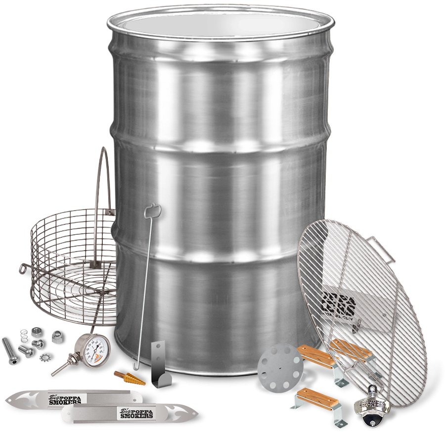 Stainless Steel Smoker Kit Components