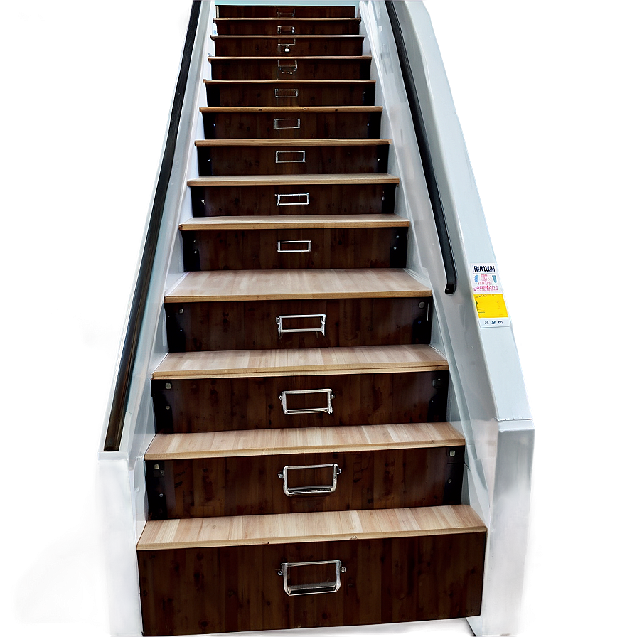 Staircase With Drawers Png Xjd12