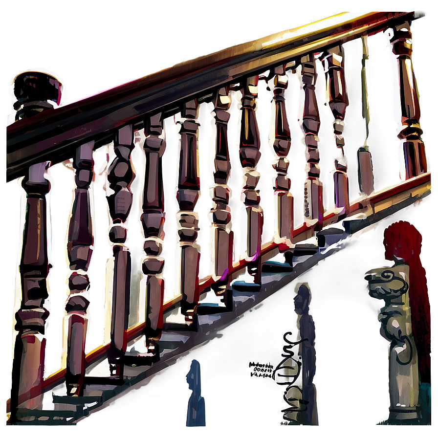 Staircase With Railing Png 06122024