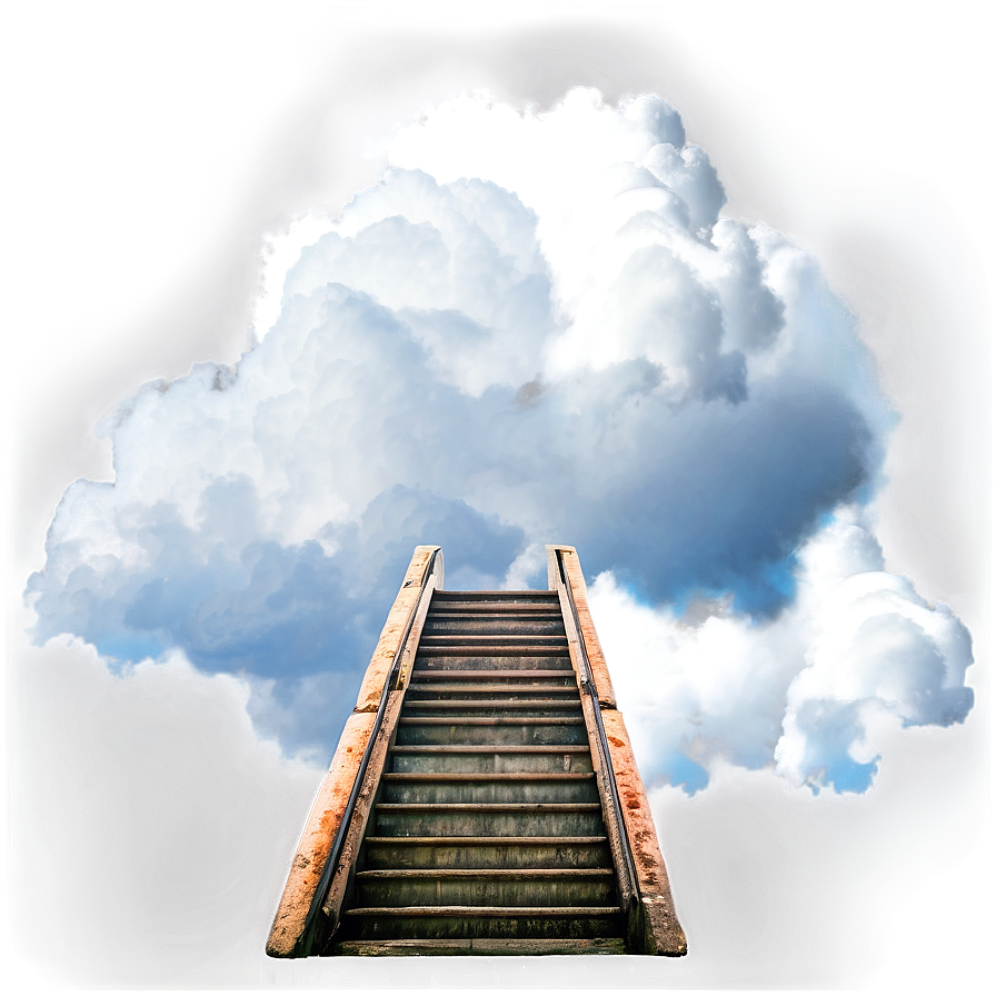 Stairway Beyond The Clouds Png 56