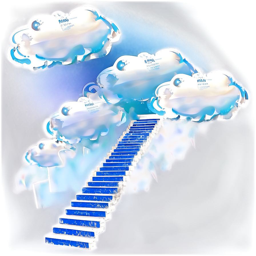 Stairway Through The Clouds Png Cbl