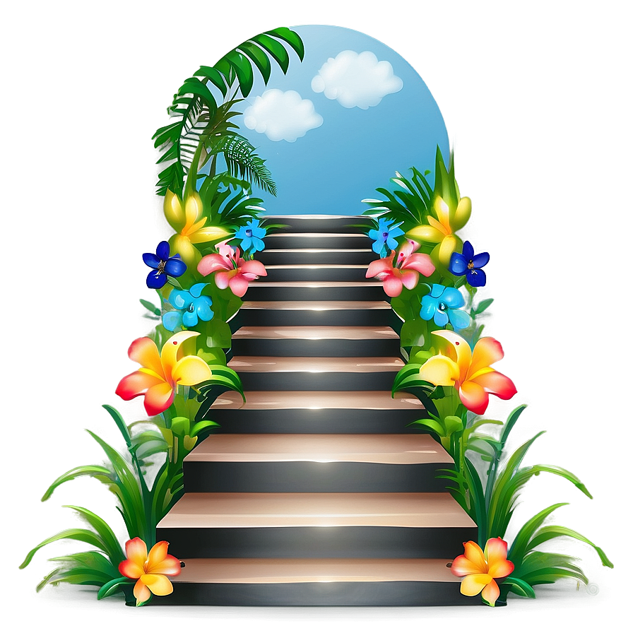 Stairway To Paradise Clipart Png 11