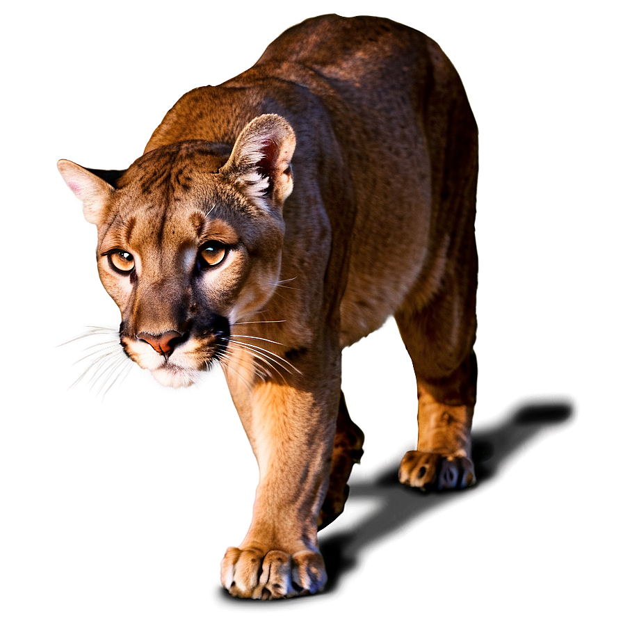 Stalking Cougar Silhouette Png 96