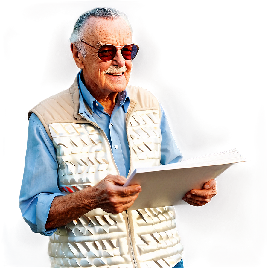 Stan Lee Creating Comics Png Tpe