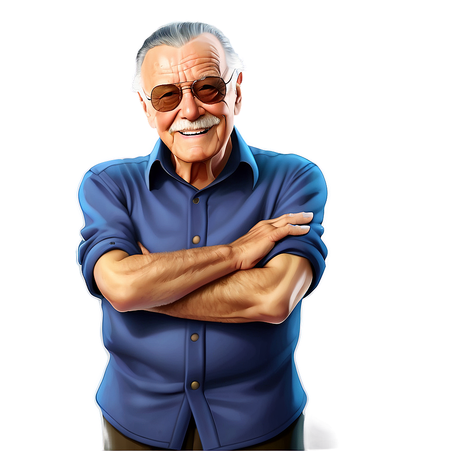 Stan Lee Dynamic Drawing Png 55