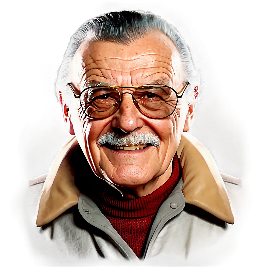 Stan Lee Graphic Novel Style Png 20