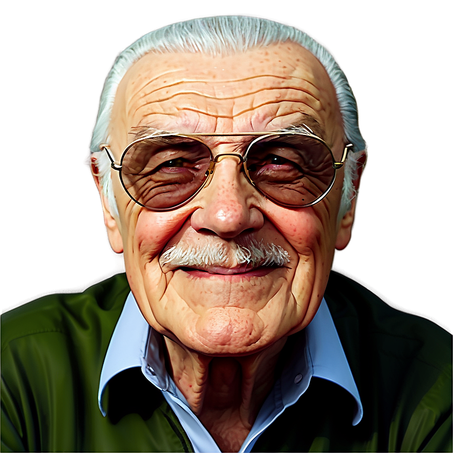 Stan Lee Graphic Novel Style Png Usv46