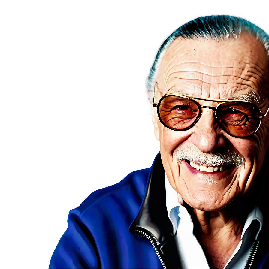 Stan Lee Smiling Portrait Png Hyf